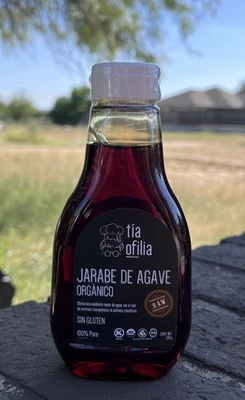 JARABE DE AGAVE - Tia OFILIA JARAVE DE AGAVE ORGÁNICO SIN GLUTEN 100% PURO 330g Foto 1 de 4