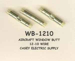 10 Yellow NYLON Insulated Aircraft Window Butt Connector #12-10 Wire Gauge MOLEX - Picture 1 of 1