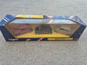 VINTAGE CORGI 1/36 MINI RACERS CHELSEA PARK LANE & PICCADILLY CARS X3 SET C18/1 - Picture 1 of 4