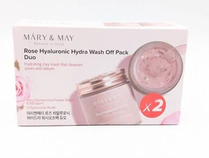 Mary&May Rose Hyaluronic Hydra Wash Off 2Pack Vegan 4.4 oz Each - Picture 1 of 3