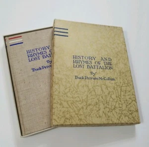  1937 Boxed History And Rhymes of the Lost Battalion WW1 Signed Rare Vintage  71 - Picture 1 of 12