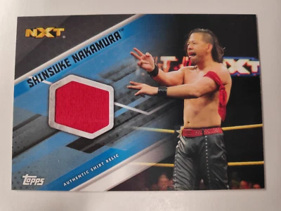 Shinsuke Nakamura 2017 Topps WWE NXT Authentic Worn Shirt Relic 11/50  - Image 1 of 2
