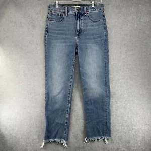 Madewell Jeans Womens 28 The Perfect Vintage Crop Jean Ankle Fray - Picture 1 of 17