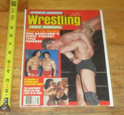 1980 Sports Review Wrestling Magazine Bob Backlund Ken Patera WWE NWA AWA - Image 1 of 4