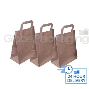 2000 BORSE SOS MARRONI MEDIUM KRAFT PORTAPAPER 8x4x10" FESTE ALIMENTARI DA ASPORTO - Foto 1 di 6