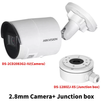 Hikvision DS-2CD2083G2-IU 4K 8MP AcuSense IR POE Bullet IP Camera Mic IP67 Fixed - Image 1 of 4