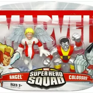 NEW Marvel Super Hero Squad ANGEL & COLOSSUS Series 1 Mini Action Figures 2-Pack - Picture 1 of 2