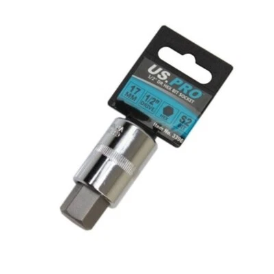 17mm HEX BIT / ALLEN KEY SOCKET by US PRO TOOLS 1/2" Drive - Image 1 of 2