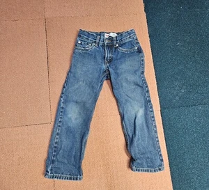 As Is* Boys Levi's 514 Jeans Sz 6 Reg Blue Denim Child Kids Straight U9b - Picture 1 of 12