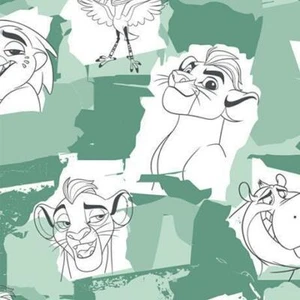 Disney's The Lion Guard Collection Cotton Fabric Sold by the Yard - Picture 1 of 10