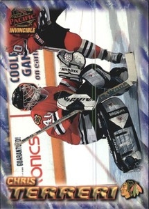 1997-98 (BLACKHAWKS) Pacific Invincible NHL Regime #48 Chris Terreri