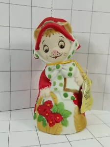 Critter Bells: Gatito en un capó rojo y capa Campana Coleccionista JASCO #372 - Imagen 1 de 5