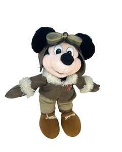 Pilot Mickey Mouse Plüsch - Vintage Flieger Disney Old Fashion 12 Zoll Sammlerstück - Bild 1 von 11