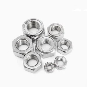 304 Stainless Steel Prevailing Torque Type All-metal Hex Nuts Serrated - Picture 1 of 9
