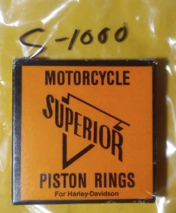 Harley-Davidson NOS 55 and Up 74" FLH Piston Ring Set 228PR 080 Oversize S1000 - Picture 1 of 12