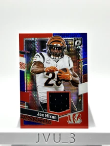 2023 DONRUSS OPTIC THREADS JOE MIXON BLUE HYPER PRIZM Patch Bengals #DT-JM - Picture 1 of 2