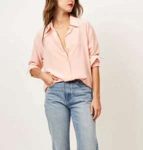 NWT $250 Equipment Essential Silk Shirt in Blossom M - Picture 1 of 8