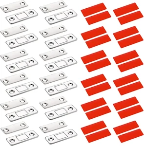Cabinet Magnetic Catch 12 Packs Ultra Thin Door Magnets Drawer Magnet Stainless - Picture 1 of 7