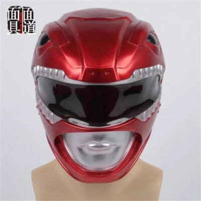 Power Rangers Mighty Morphin Jason Lee Scott PVC Helmet Cosplay Full Mask Hallow - Image 1 of 4