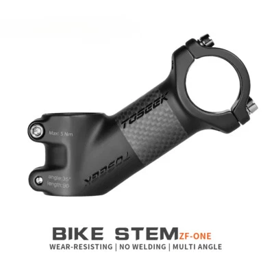 25/35 Degree MTB Bike Carbon Stem 31.8mm*60-110mm Handlebar Stems Width 42mm - Image 1 of 4