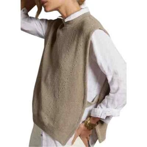 Pilcro & The Letterpress Pulloverweste mit Stehkragen Lagenlook, M/L - Bild 1 von 6