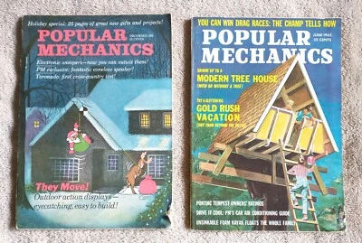 Lot of Two Popular Mechanics Magazines Vintage 1965 Good Used Condition - Image 1 of 4
