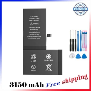 Batería de repuesto súper capacidad para iPhone X 3150mAh A1865 A1901 A1902 - Imagen 1 de 4