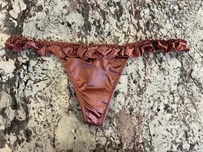 Bragas Tanga Verdaderas Vintage Victoria's Secret Sexy Little Things Satén Volantes L Foto 1 de 3