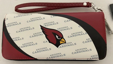 Arizona Cardinals NFL Little Earth Curve Zip Organizer Wallet Women's Cover