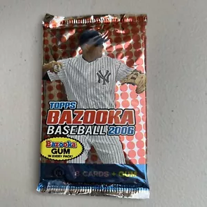 2006 Bazooka Baseball Hobby Pack 8 Karten ungeöffnet - Bild 1 von 2