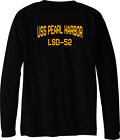 Langarm-T-Shirt USS Pearl Harbor LSD-52 Harpers Fährdock Landung Schiff