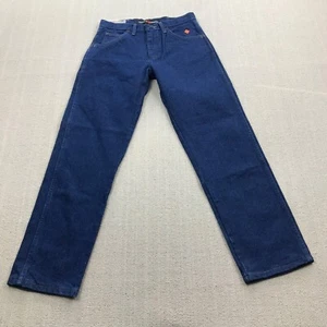 Wrangler FR Jeans Men 30x30 Blue Denim Flame Resistant Work Wear Western 31 MWZ - Picture 1 of 13