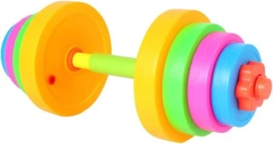 Kids Fitness Dumbbell, Adjustable Workout Equipment for Pretend Exercise 1pc - Picture 1 of 8