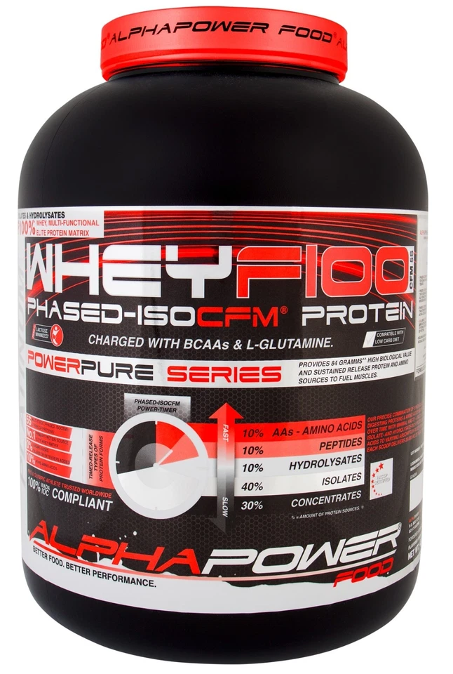 ALPHAPOWER FOOD Whey protéina isolada de suera l-glutamina creatina 5 kg bcaa proteinas isolates
