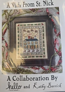 A Visit from St. Nick, Christmas Cross Stitch KIT Dyeing to Stitch Club - Imagen 1 de 2