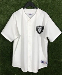 Vintage Majestic Baseball Las Vegas LA Oakland Raiders Football Jersey Men XL - Picture 1 of 9