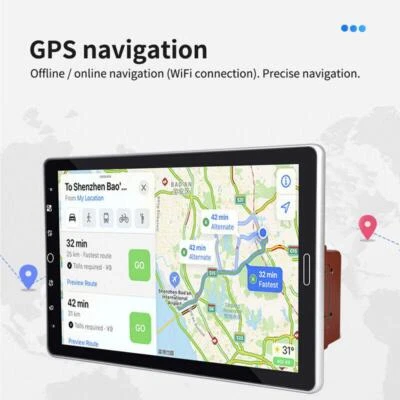 HD Android 11.0 2Din 10" Coche Pantalla Táctil Quad GPS FM Radio WiFi 1+16G Reproductor MP5 Foto 1 de 4