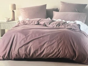 Linen Triblend QB quilt Cover SET In Dusk RRP $189.95 - Picture 1 of 1