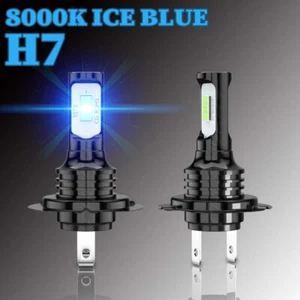 For Kawasaki KLR650 2008-2018 2PCS H7 LED Headlight Lamp Bulbs Motorcycle Bike - Picture 1 of 12