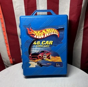 HOT WHEELS Kunststoff Aufbewahrungsbox 48 Auto Tragetasche Tara Toy Vintage Mattel Beatup 1989 - Bild 1 von 5