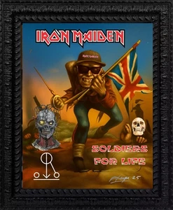 Arte de pared Iron Maiden de Jaye Metcalfe 11X14 enmarcado - Imagen 1 de 9