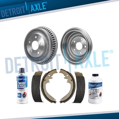 Rear Brake Drums and Brake Shoes Brake Kit for 1994 - 1999 Dodge Ram 1500 5 Lugs - Image 1 of 4
