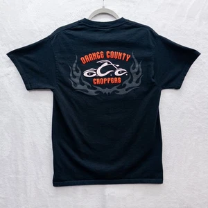 Orange County Choppers Vintage Black Flame Graphic T-Shirt Size Medium - Bild 1 von 3