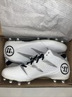 Warrior NEROWT Men’s Lacrosse Cleats. Size: US 11. White/Black