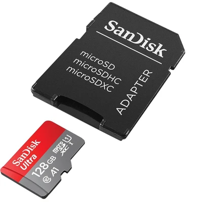 Tarjeta SanDisk Ultra microSDXC UHS-1 A1 128 GB 140 MB/s SDSQUA4-128G-GN6MA Foto 1 de 4