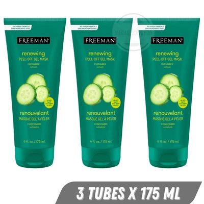 3X Freeman Renewing Cucumber Peel-Off Gel Mask Refresh & Clarify Skin 175 ML - Image 1 of 4