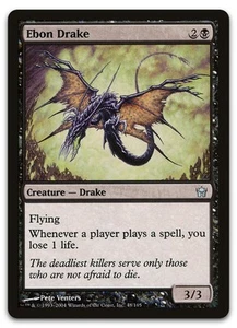 Ebon Drake #48 (LP) Fifth Dawn 5DN Magic MTG - Picture 1 of 2