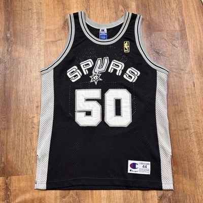 Vintage Champion Authentic San Antonio Spurs Davidson Robinson Jersey Gold Logo - Image 1 of 4