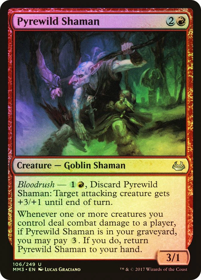 MTG FOIL Pyrewild Shaman  - Modern Masters 2017 #106 - Image 1 of 1