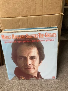 MERLE HAGGARD SALUTES THE GREATS DOUBLE VINYL LP, SLB8137, VG+ - Picture 1 of 1